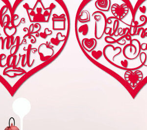 Intra απο ξύλο plywood 3mm-4mm πάχος – Ημέρα του Αγίου Βαλεντίνου Sweet Note Heart1378 Δίασταση  20x20 cm INTRAFABR-115282775