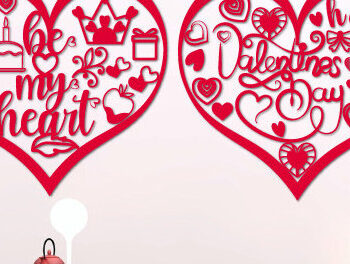 Intra απο ξύλο plywood 3mm-4mm πάχος – Ημέρα του Αγίου Βαλεντίνου Sweet Note Heart1378 Δίασταση 20x20 cm INTRAFABR-115282775 - Image 1