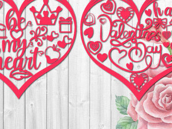 Intra απο ξύλο plywood 3mm-4mm πάχος – Ημέρα του Αγίου Βαλεντίνου Sweet Note Heart1378 Δίασταση 20x20 cm INTRAFABR-115282775 - Image 2