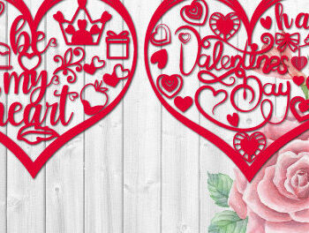 Intra απο ξύλο plywood 3mm-4mm πάχος – Ημέρα του Αγίου Βαλεντίνου Sweet Note Heart1378 Δίασταση 20x20 cm INTRAFABR-115282775 - Image 3