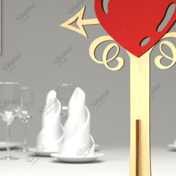 Intra απο ξύλο plywood 3mm-4mm πάχος – Πακέτο επιτραπέζιας βάσης για την ημέρα του Αγίου Βαλεντίνου Δίασταση  20x20 cm INTRAFABR-85984081 - Image 8