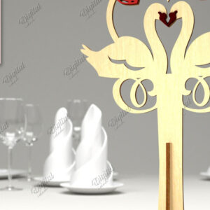 Intra απο ξύλο plywood 3mm-4mm πάχος – Επιτραπέζια βάση για την ημέρα του Αγίου Βαλεντίνου LaserCut Δίασταση  20x20 cm INTRAFABR-85915570