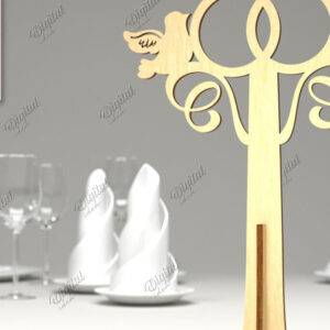 Intra απο ξύλο plywood 3mm-4mm πάχος – Επιτραπέζια βάση για την ημέρα του Αγίου Βαλεντίνου LaserCut Δίασταση  20x20 cm INTRAFABR-85915633