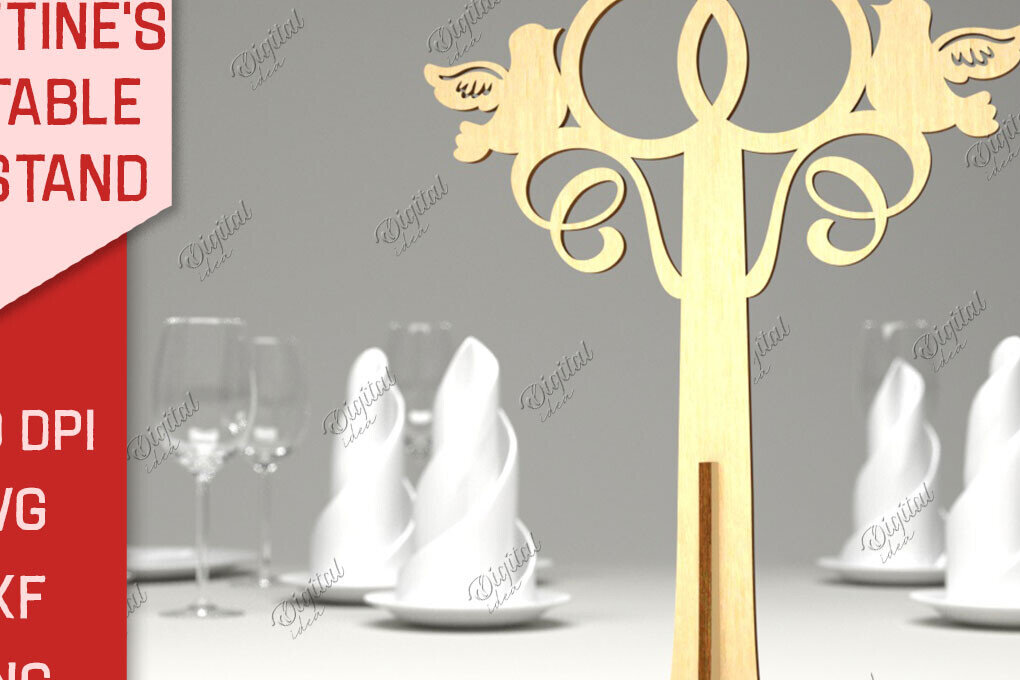 Intra απο ξύλο plywood 3mm-4mm πάχος – Επιτραπέζια βάση για την ημέρα του Αγίου Βαλεντίνου LaserCut Δίασταση  20x20 cm INTRAFABR-85915633