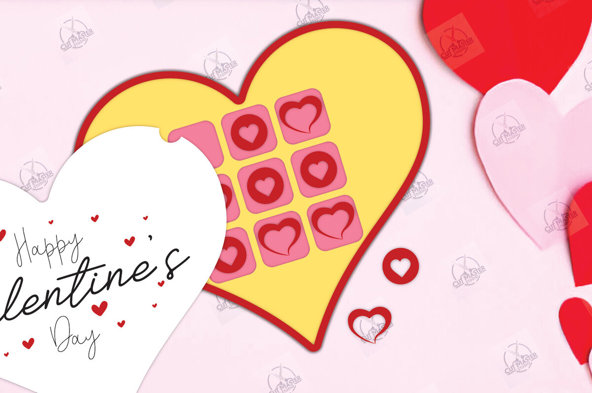 Intra απο ξύλο plywood 3mm-4mm πάχος – Ημέρα του Αγίου Βαλεντίνου Tic Tac Toe Cut Laser Δίασταση  20x20 cm INTRAFABR-112989063