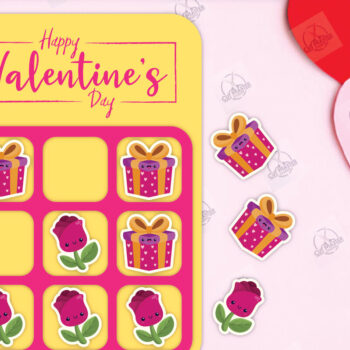 Intra απο ξύλο plywood 3mm-4mm πάχος – Ημέρα του Αγίου Βαλεντίνου Tic Tac Toe Cut Laser Δίασταση  20x20 cm INTRAFABR-112989220 - Image 1