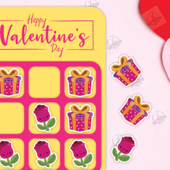 Intra απο ξύλο plywood 3mm-4mm πάχος – Ημέρα του Αγίου Βαλεντίνου Tic Tac Toe Cut Laser Δίασταση  20x20 cm INTRAFABR-112989220 - Image 2