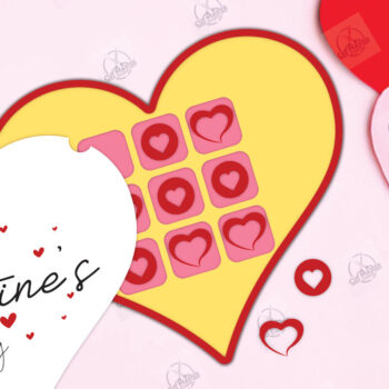 Intra απο ξύλο plywood 3mm-4mm πάχος – Πακέτο Tic Tac Toe για την Ημέρα του Αγίου Βαλεντίνου Δίασταση  20x20 cm INTRAFABR-112989441 - Image 9