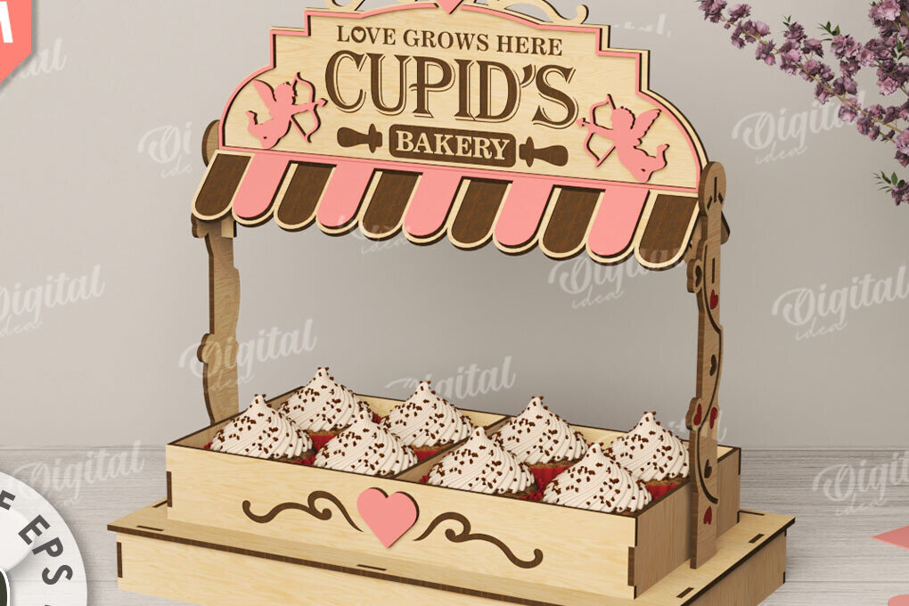 Intra απο ξύλο plywood 3mm-4mm πάχος – Stand Laser για την Ημέρα του Αγίου Βαλεντίνου Shop Stand Laser Δίασταση  20x20 cm INTRAFABR-112148398