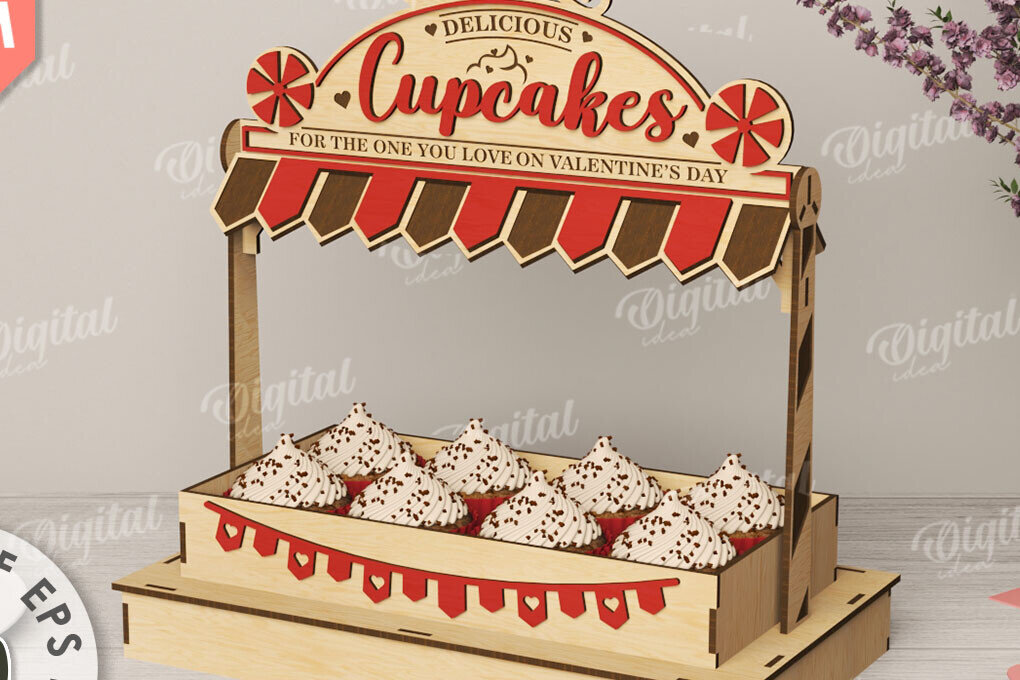 Intra απο ξύλο plywood 3mm-4mm πάχος – Stand Laser για την Ημέρα του Αγίου Βαλεντίνου Shop Stand Laser Δίασταση  20x20 cm INTRAFABR-112148424