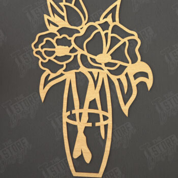 Intra απο ξύλο plywood 3mm-4mm πάχος – Πακέτο τέχνης τοίχου για την ημέρα του Αγίου Βαλεντίνου | CNC Δίασταση  40x30 cm INTRAFABR-110774528 - Image 3