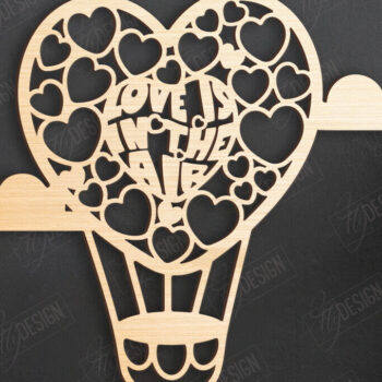 Intra απο ξύλο plywood 3mm-4mm πάχος – Πακέτο τέχνης τοίχου για την ημέρα του Αγίου Βαλεντίνου | CNC Δίασταση  40x30 cm INTRAFABR-110399703 - Image 4