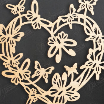 Intra απο ξύλο plywood 3mm-4mm πάχος – Πακέτο τέχνης τοίχου για την ημέρα του Αγίου Βαλεντίνου | CNC Δίασταση  40x30 cm INTRAFABR-110399703 - Image 6