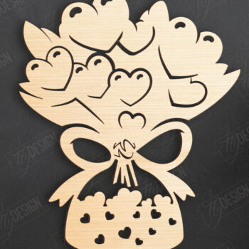 Intra απο ξύλο plywood 3mm-4mm πάχος – Πακέτο τέχνης τοίχου για την ημέρα του Αγίου Βαλεντίνου | CNC Δίασταση  40x30 cm INTRAFABR-110399703 - Image 7