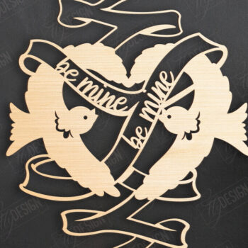 Intra απο ξύλο plywood 3mm-4mm πάχος – Πακέτο τέχνης τοίχου για την ημέρα του Αγίου Βαλεντίνου | CNC Δίασταση  40x30 cm INTRAFABR-110399703 - Image 10