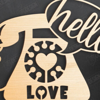 Intra απο ξύλο plywood 3mm-4mm πάχος – Πακέτο τέχνης τοίχου για την ημέρα του Αγίου Βαλεντίνου | CNC Δίασταση  40x30 cm INTRAFABR-110399703 - Image 11