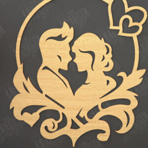 Intra απο ξύλο plywood 3mm-4mm πάχος – Τέχνη τοίχου για την ημέρα του Αγίου Βαλεντίνου | Ρομαντικό δώρο Δίασταση  40x30 cm INTRAFABR-110774356