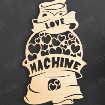 Intra απο ξύλο plywood 3mm-4mm πάχος – Τέχνη τοίχου για την ημέρα του Αγίου Βαλεντίνου | Ρομαντικό δώρο Δίασταση  40x30 cm INTRAFABR-110399256 - Image 1