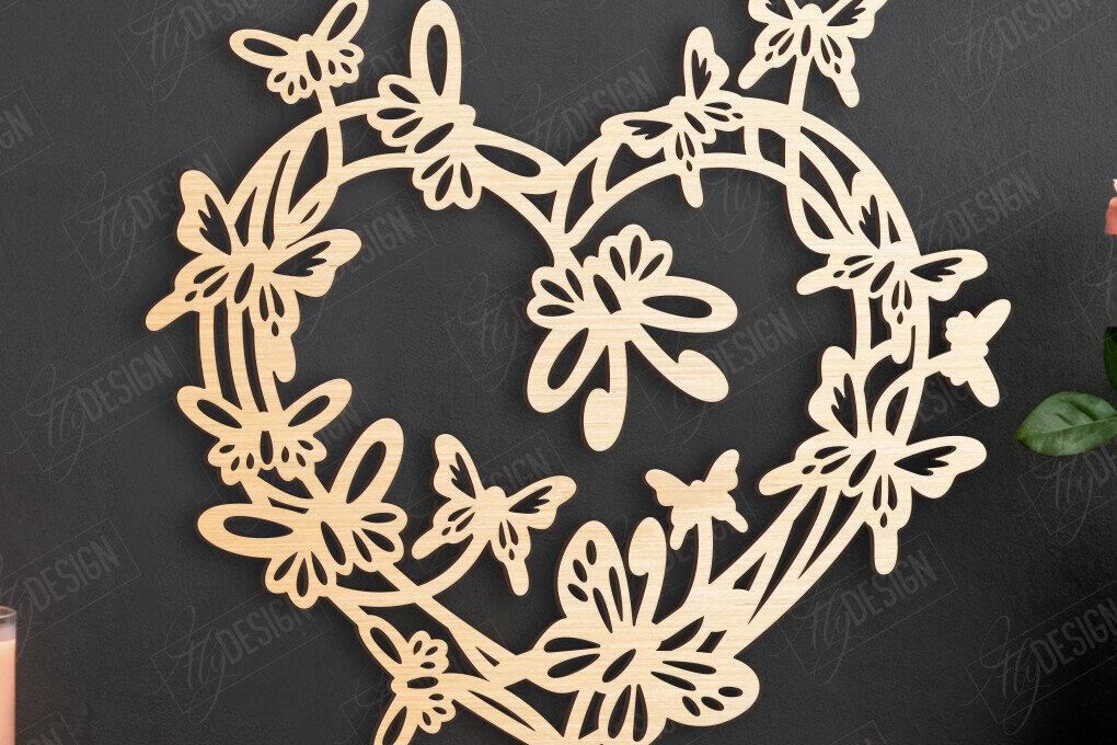 Intra απο ξύλο plywood 3mm-4mm πάχος – Τέχνη τοίχου για την ημέρα του Αγίου Βαλεντίνου | Ρομαντικό δώρο Δίασταση  40x30 cm INTRAFABR-110399263