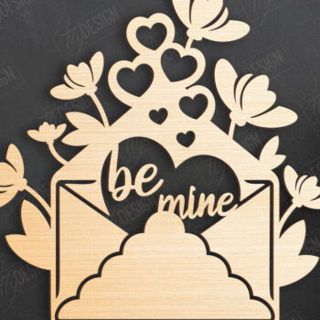 Intra απο ξύλο plywood 3mm-4mm πάχος – Τέχνη τοίχου για την ημέρα του Αγίου Βαλεντίνου | Ρομαντικό δώρο Δίασταση  40x30 cm INTRAFABR-110399293 - Image 1