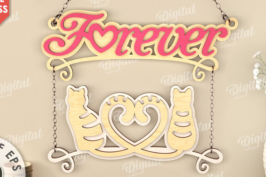 Intra απο ξύλο plywood 3mm-4mm πάχος – Διακόσμηση τοίχου για την ημέρα του Αγίου Βαλεντίνου Lasercut Δίασταση  40x30 cm INTRAFABR-111986415