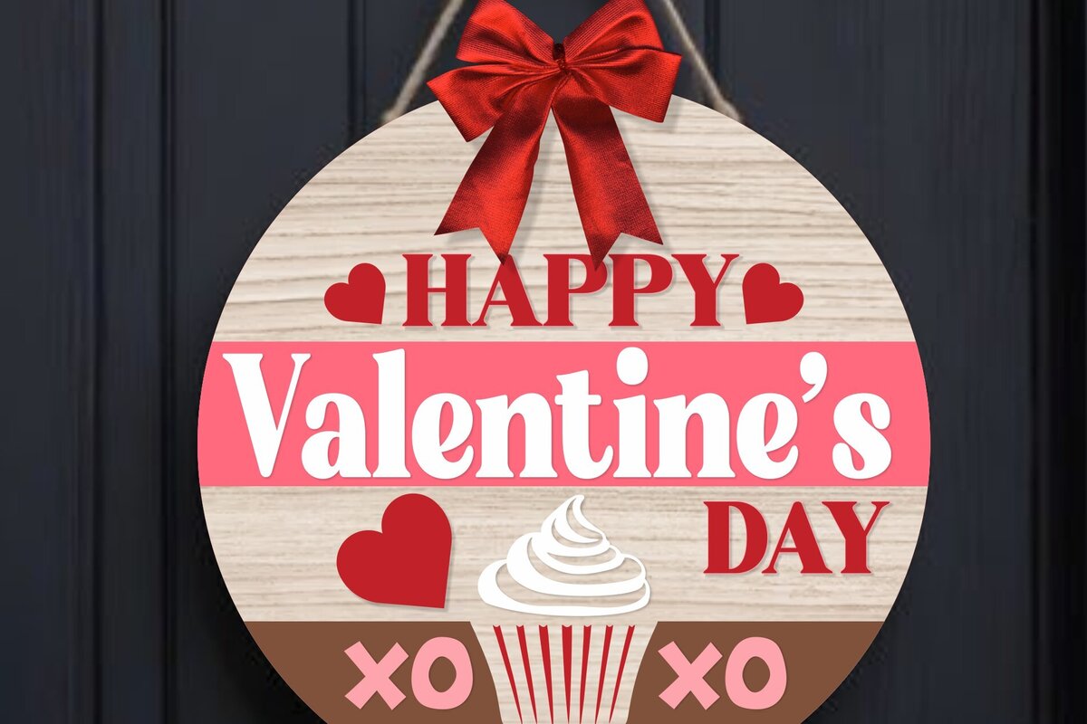 Intra απο ξύλο plywood 3mm-4mm πάχος – Σημάδι καλωσορίσματος ημέρας του Αγίου Βαλεντίνου Δίασταση  20x20 cm INTRAFABR-115612388