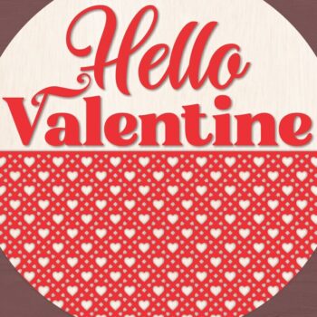 Intra απο ξύλο plywood 3mm-4mm πάχος – Σημάδια καλωσορίσματος για την ημέρα του Αγίου Βαλεντίνου Δίασταση  20x20 cm INTRAFABR-114191754 - Image 4