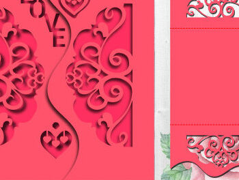 Intra απο ξύλο plywood 3mm-4mm πάχος – Δωροκάρτα με παράθυρο για την ημέρα του Αγίου Βαλεντίνου1400 Δίασταση  20x20 cm INTRAFABR-115547769 - Image 1