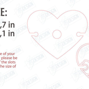 Intra απο ξύλο plywood 3mm-4mm πάχος – Ημέρα του Αγίου Βαλεντίνου Wine Butler Δίασταση  20x20 cm INTRAFABR-114818013 - Image 2