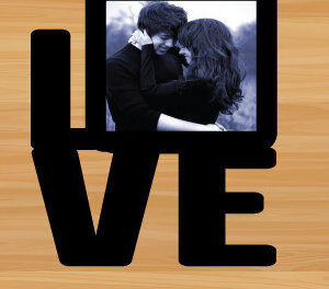 Intra απο ξύλο plywood 3mm-4mm πάχος – Λέιζερ με ξύλινη κορνίζα για την ημέρα του Αγίου Βαλεντίνου Δίασταση  20x20 cm INTRAFABR-89953407