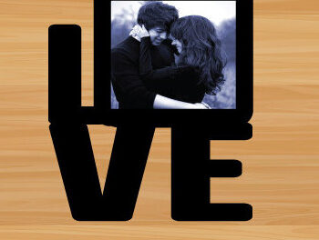 Intra απο ξύλο plywood 3mm-4mm πάχος – Λέιζερ με ξύλινη κορνίζα για την ημέρα του Αγίου Βαλεντίνου Δίασταση  20x20 cm INTRAFABR-89953407 - Image 1