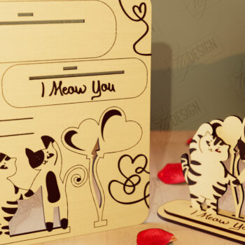 Intra απο ξύλο plywood 3mm-4mm πάχος – Πακέτο ξύλινων καρτών για την ημέρα του Αγίου Βαλεντίνου |Δώρο Δίασταση  20x20 cm INTRAFABR-110261627 - Image 5