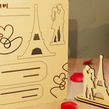 Intra απο ξύλο plywood 3mm-4mm πάχος – Πακέτο ξύλινων καρτών για την ημέρα του Αγίου Βαλεντίνου |Δώρο Δίασταση  20x20 cm INTRAFABR-110261627 - Image 6