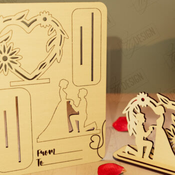 Intra απο ξύλο plywood 3mm-4mm πάχος – Πακέτο ξύλινων καρτών για την ημέρα του Αγίου Βαλεντίνου |Δώρο Δίασταση  20x20 cm INTRAFABR-110261627 - Image 7