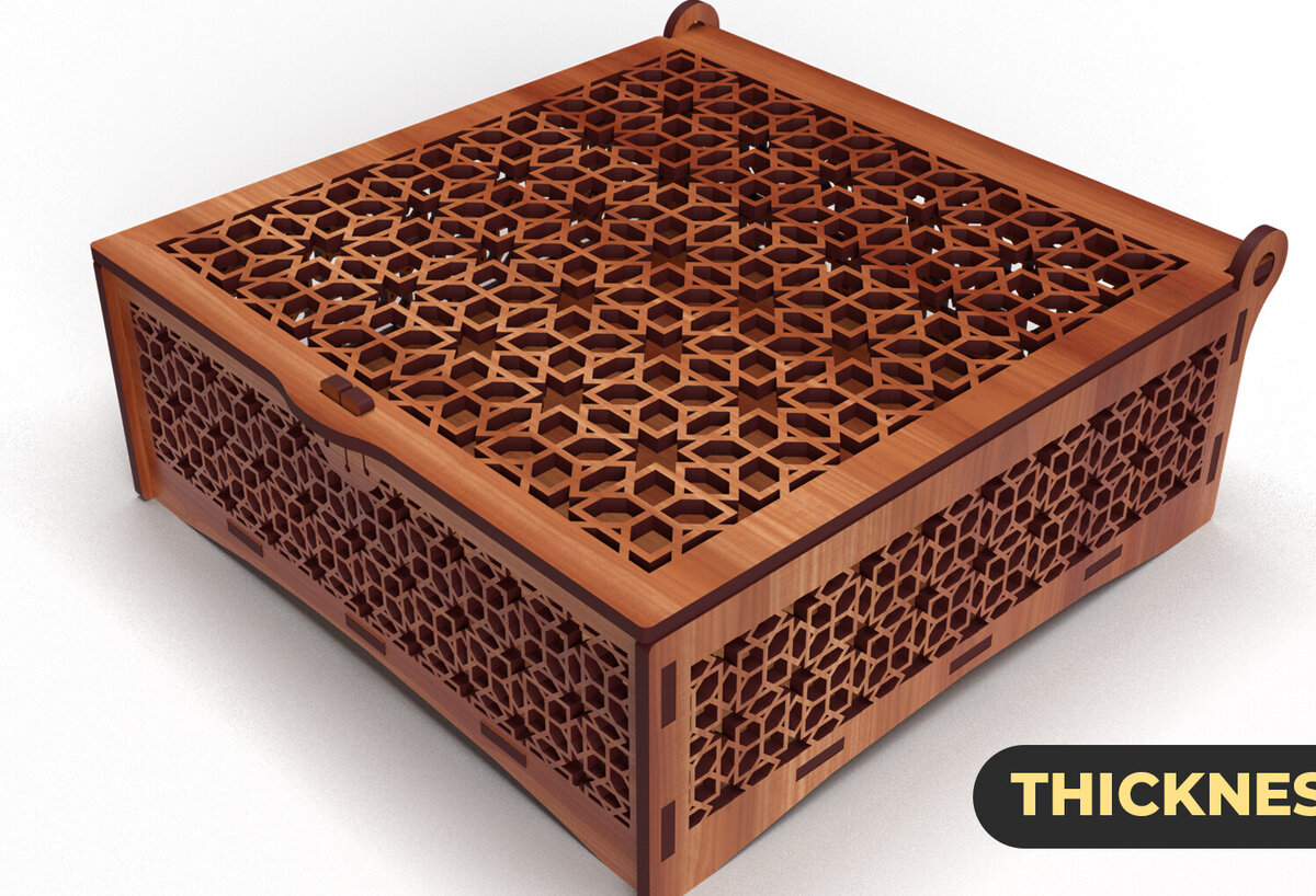 Intra απο ξύλο plywood 3mm-4mm πάχος – Ξύλινο κουτί δώρου για την ημέρα του Αγίου Βαλεντίνου Lasercut Δίασταση  20x20 cm INTRAFABR-88670964