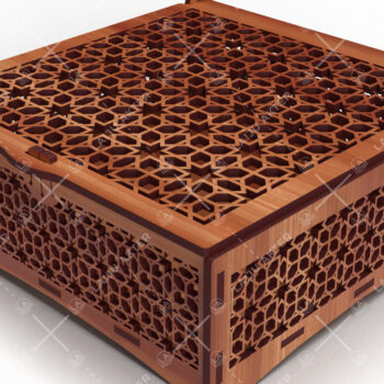 Intra απο ξύλο plywood 3mm-4mm πάχος – Ξύλινο κουτί δώρου για την ημέρα του Αγίου Βαλεντίνου Lasercut Δίασταση  20x20 cm INTRAFABR-88670964 - Image 2