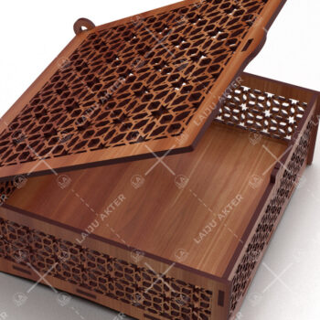 Intra απο ξύλο plywood 3mm-4mm πάχος – Ξύλινο κουτί δώρου για την ημέρα του Αγίου Βαλεντίνου Lasercut Δίασταση  20x20 cm INTRAFABR-88670964 - Image 5