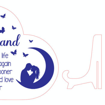 Intra απο ξύλο plywood 3mm-4mm πάχος – Ημέρα του Αγίου Βαλεντίνου Ξύλινη Καρδιά Στάση Δίασταση  20x20 cm INTRAFABR-114050361 - Image 3