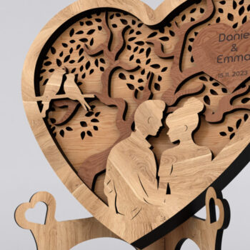 Intra απο ξύλο plywood 3mm-4mm πάχος – Πρότυπο βάσης καρδιών διακόσμησης Αγίου Βαλεντίνου Δίασταση  20x20 cm INTRAFABR-114407805 - Image 5