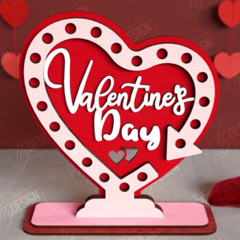 Intra απο ξύλο plywood 3mm-4mm πάχος – Πακέτο πινακίδων κατεύθυνσης του Αγίου Βαλεντίνου Δίασταση  20x20 cm INTRAFABR-112654700 - Image 9