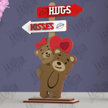 Intra απο ξύλο plywood 3mm-4mm πάχος – Πακέτο πινακίδων κατεύθυνσης του Αγίου Βαλεντίνου Δίασταση  20x20 cm INTRAFABR-112629925 - Image 2