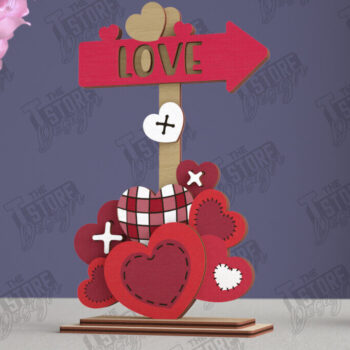 Intra απο ξύλο plywood 3mm-4mm πάχος – Πακέτο πινακίδων κατεύθυνσης του Αγίου Βαλεντίνου Δίασταση  20x20 cm INTRAFABR-112629925 - Image 3