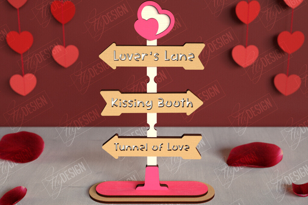 Intra απο ξύλο plywood 3mm-4mm πάχος – Πινακίδες κατεύθυνσης του Αγίου Βαλεντίνου | Αργία Δίασταση  20x20 cm INTRAFABR-112654635