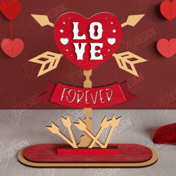 Intra απο ξύλο plywood 3mm-4mm πάχος – Πινακίδες κατεύθυνσης του Αγίου Βαλεντίνου | Αργία Δίασταση  20x20 cm INTRAFABR-112654586 - Image 1