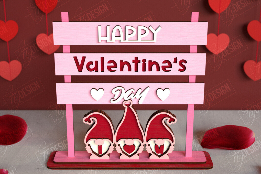 Intra απο ξύλο plywood 3mm-4mm πάχος – Πινακίδες κατεύθυνσης του Αγίου Βαλεντίνου | Αργία Δίασταση  20x20 cm INTRAFABR-112654590