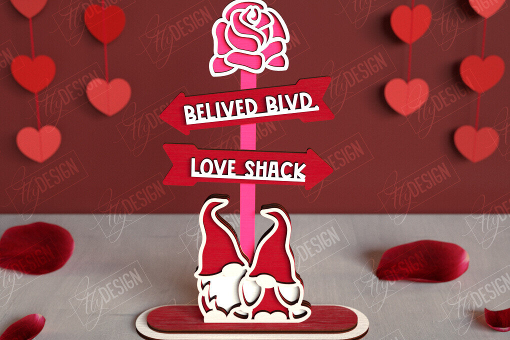 Intra απο ξύλο plywood 3mm-4mm πάχος – Πινακίδες κατεύθυνσης του Αγίου Βαλεντίνου | Αργία Δίασταση  20x20 cm INTRAFABR-112654619