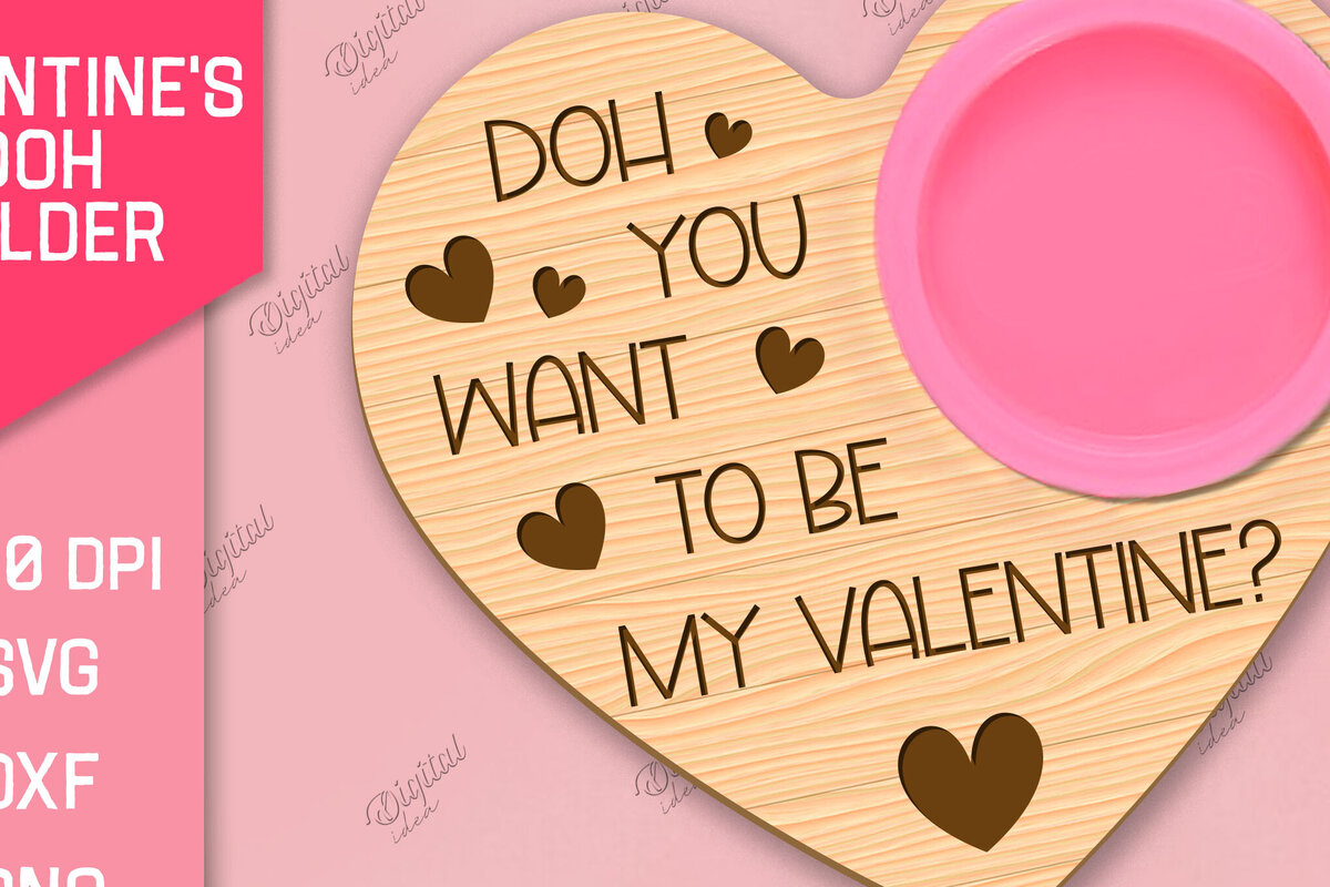 Intra απο ξύλο plywood 3mm-4mm πάχος – Valentines Doh Holder Δίασταση  20x20 cm INTRAFABR-85066148
