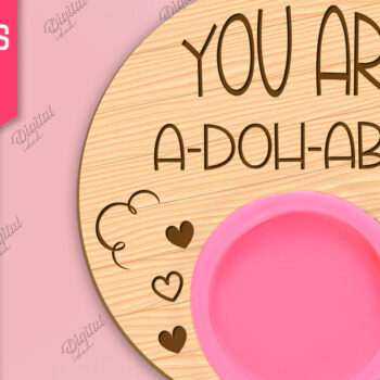 Intra απο ξύλο plywood 3mm-4mm πάχος – Valentines Doh Holder Δίασταση  20x20 cm INTRAFABR-85066174 - Image 1