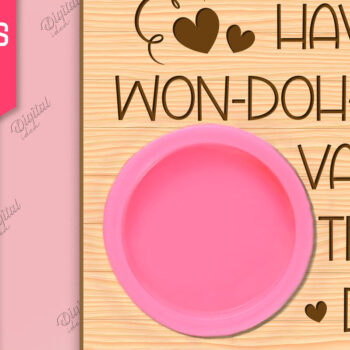 Intra απο ξύλο plywood 3mm-4mm πάχος – Valentines Doh Holder Δίασταση  20x20 cm INTRAFABR-85066375 - Image 1