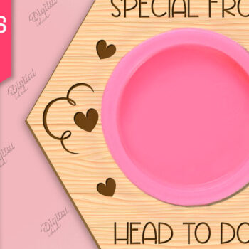 Intra απο ξύλο plywood 3mm-4mm πάχος – Valentines Doh Holder Δίασταση  20x20 cm INTRAFABR-85066424 - Image 1